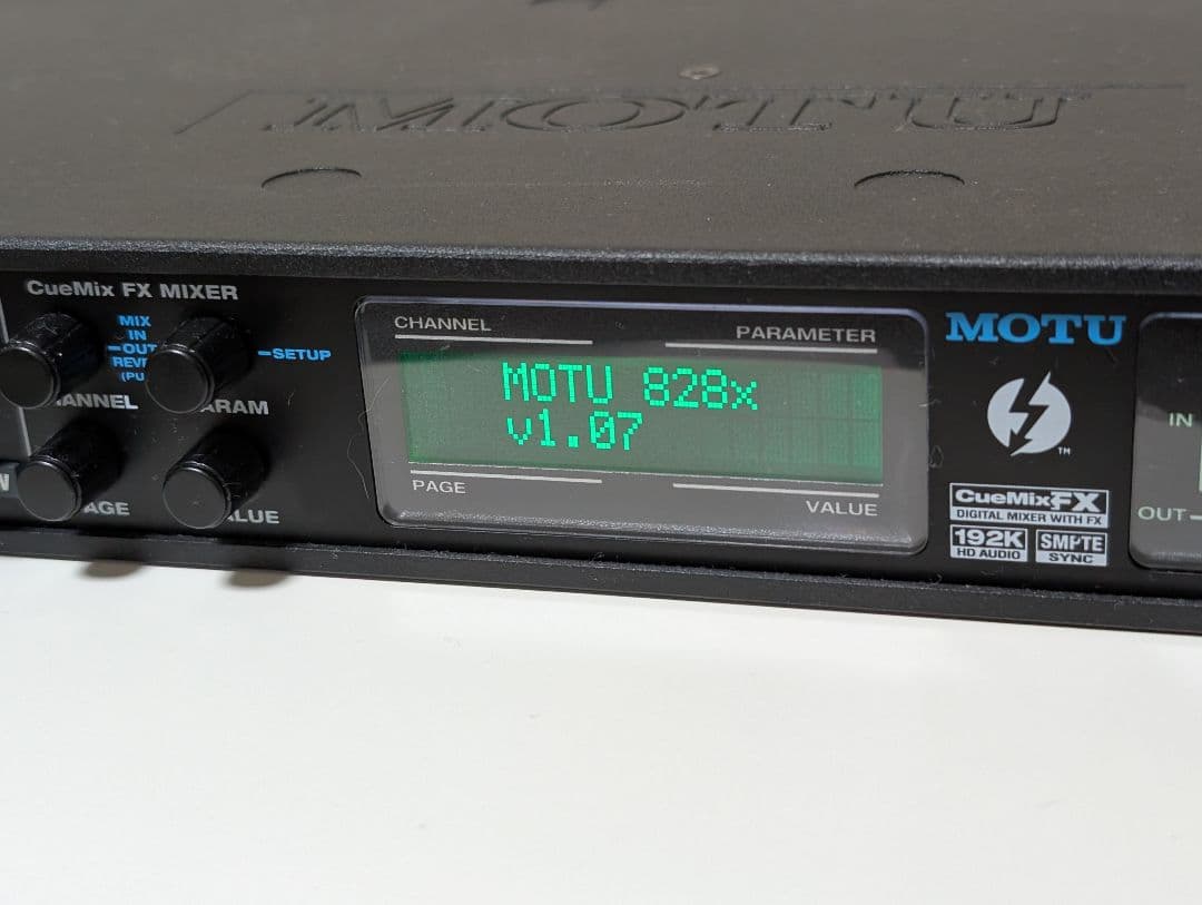 DTM・DAW MOTU 828x + steinberg TIME BASE + PD8L