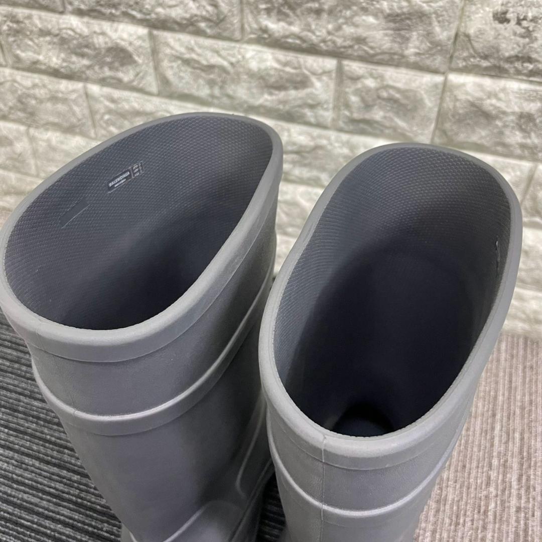 超美品　BALENCIAGA　バレンシアガ　クロックス　レインブーツ　グレー