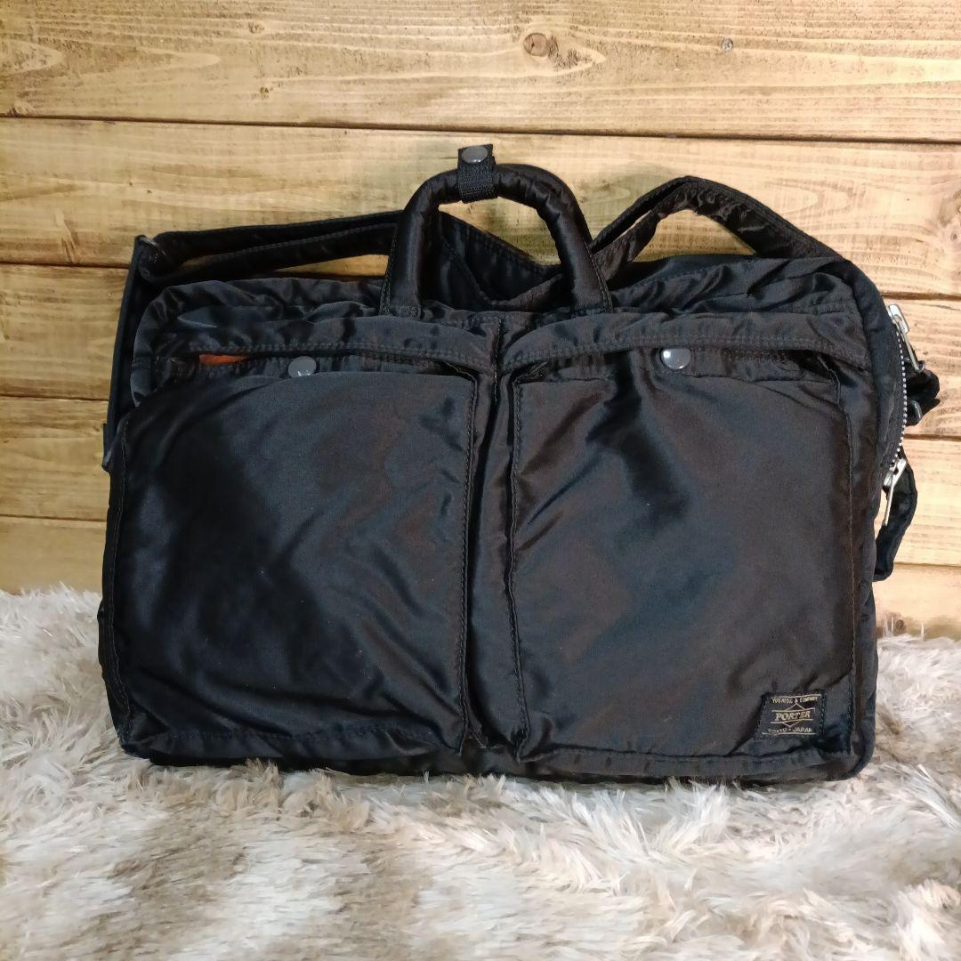 美品 porter タンカー 3 way ビジネスバッグ 黒
