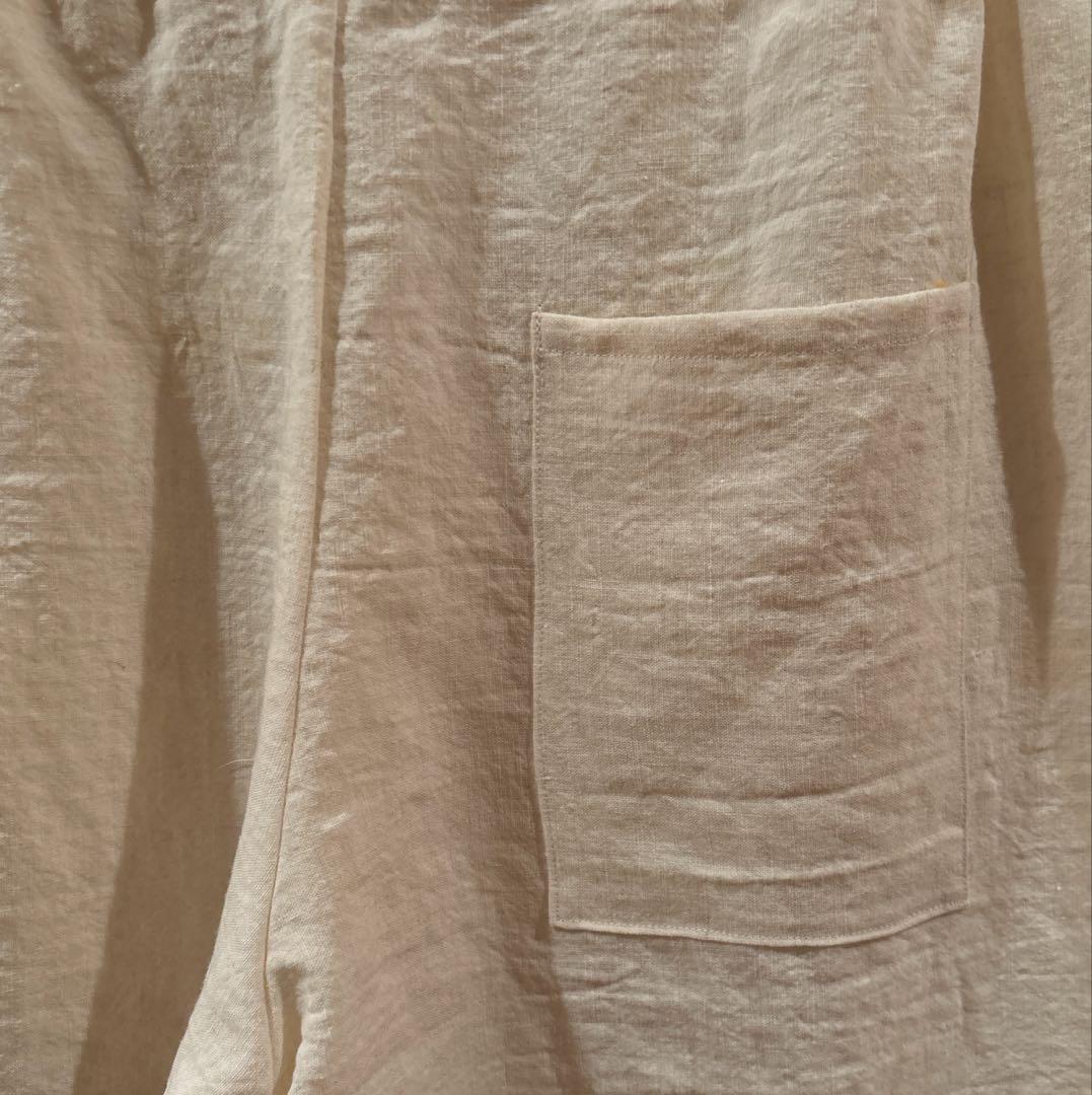 hana 様 コージーパンツL ポケット１ リンレイヌ　ヴァニラ