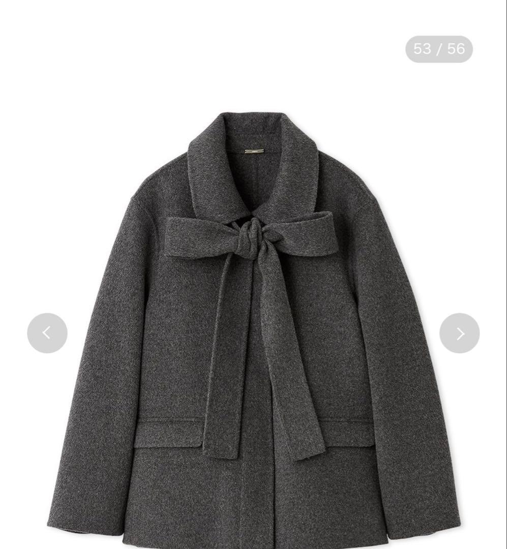 SNIDEL グレー リボン付きジャケット