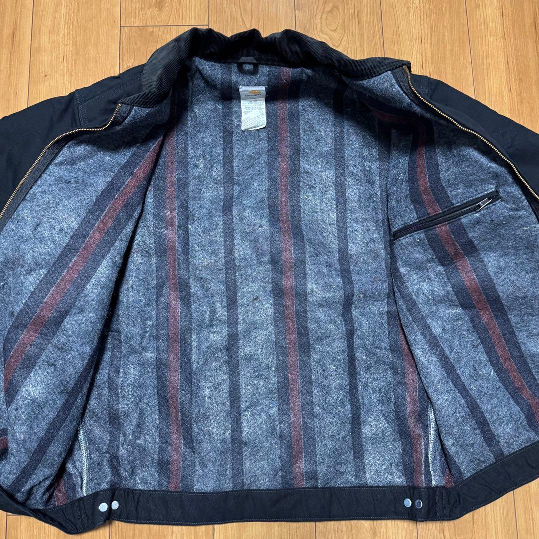 【Carhartt】USA製 デトロイトジャケット XLブラック