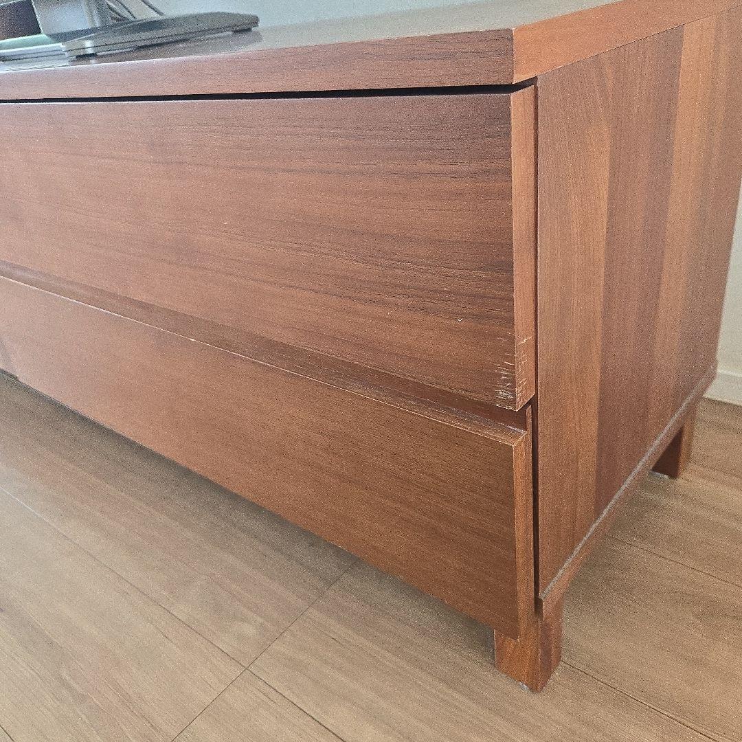 【ぴよ】無印良品木製AVラック・幅150cm・ウォルナット材