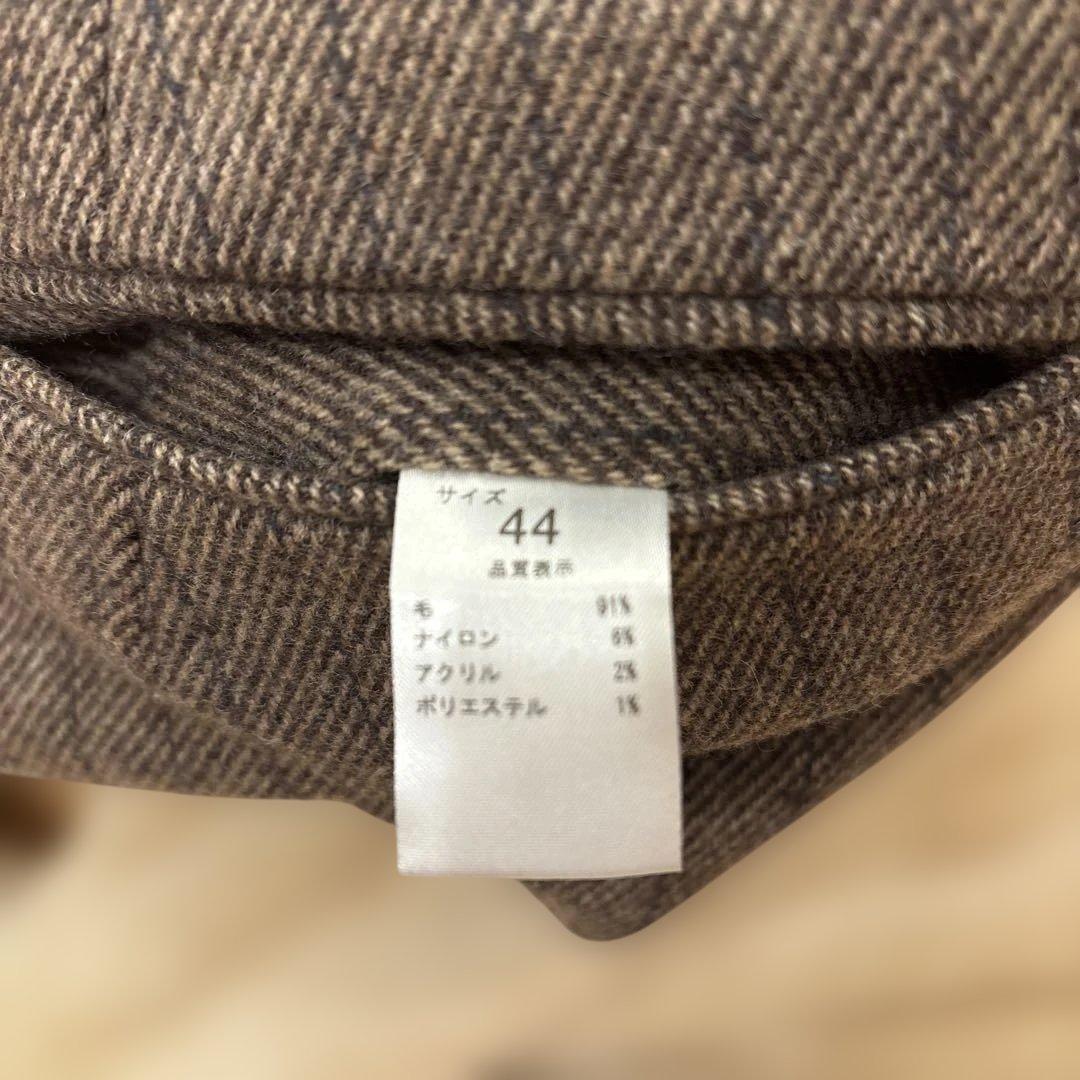 パンツ NEAT felting flannel chalk stripe