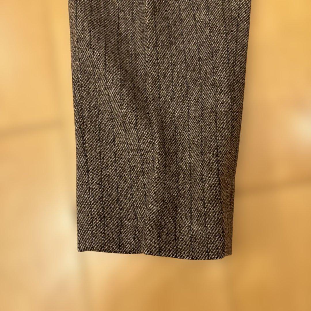 パンツ NEAT felting flannel chalk stripe