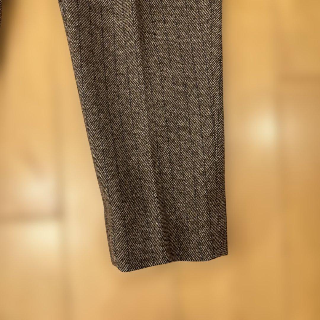 パンツ NEAT felting flannel chalk stripe