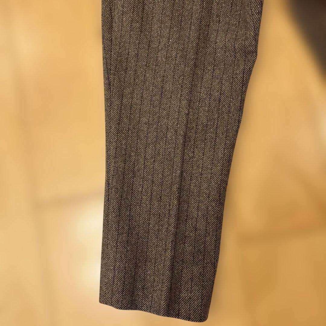 パンツ NEAT felting flannel chalk stripe