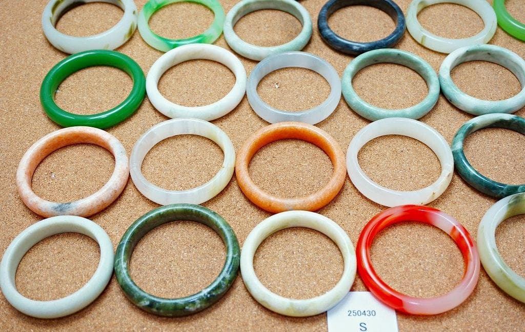 [22A] 天然石 バングル 30点 ブレスレット Nm26-250430S