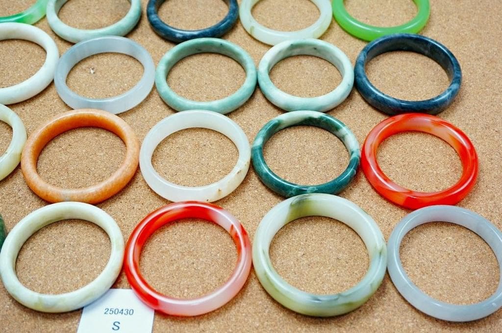 [22A] 天然石 バングル 30点 ブレスレット Nm26-250430S