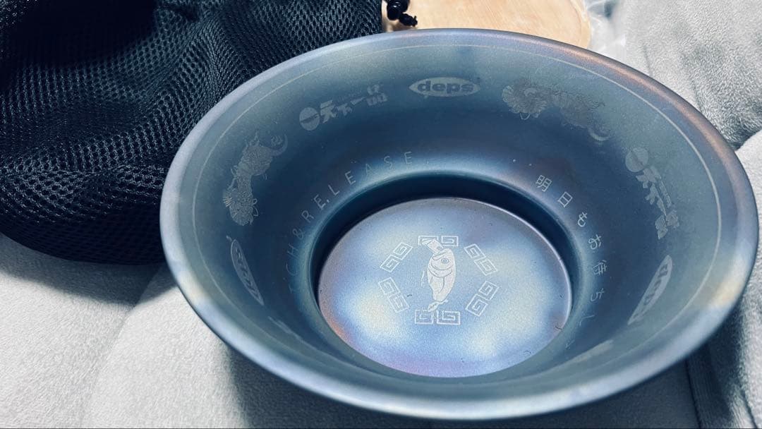 depsコラボ　天下一品ラーメンどんぶり チタン製