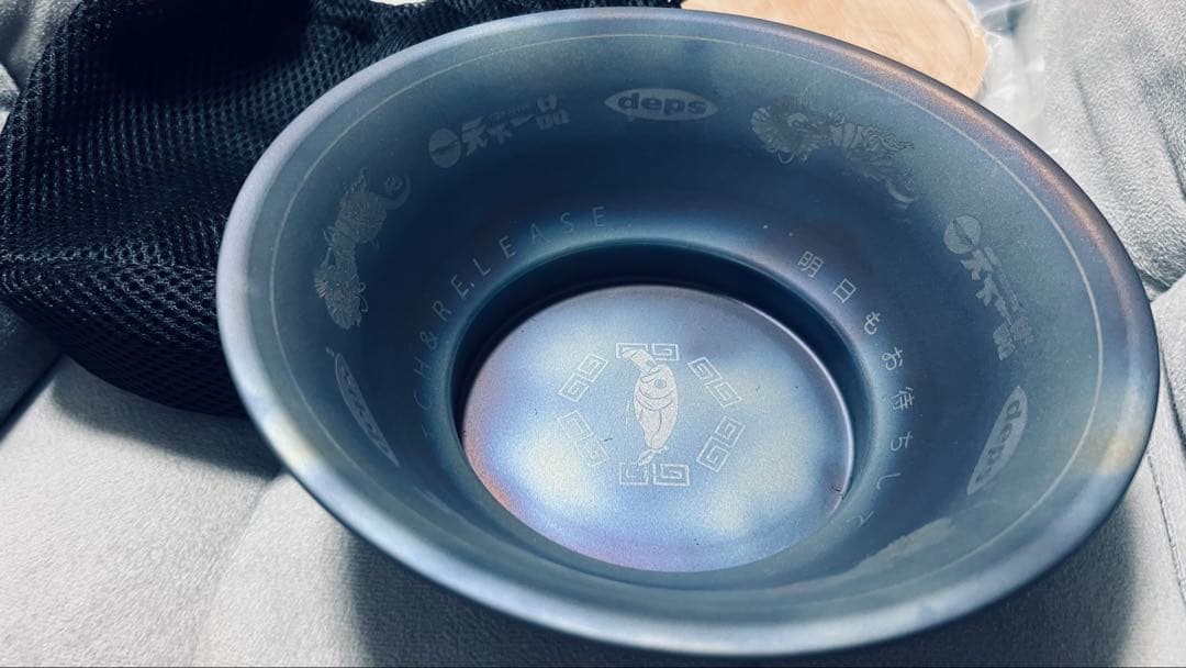 depsコラボ　天下一品ラーメンどんぶり チタン製