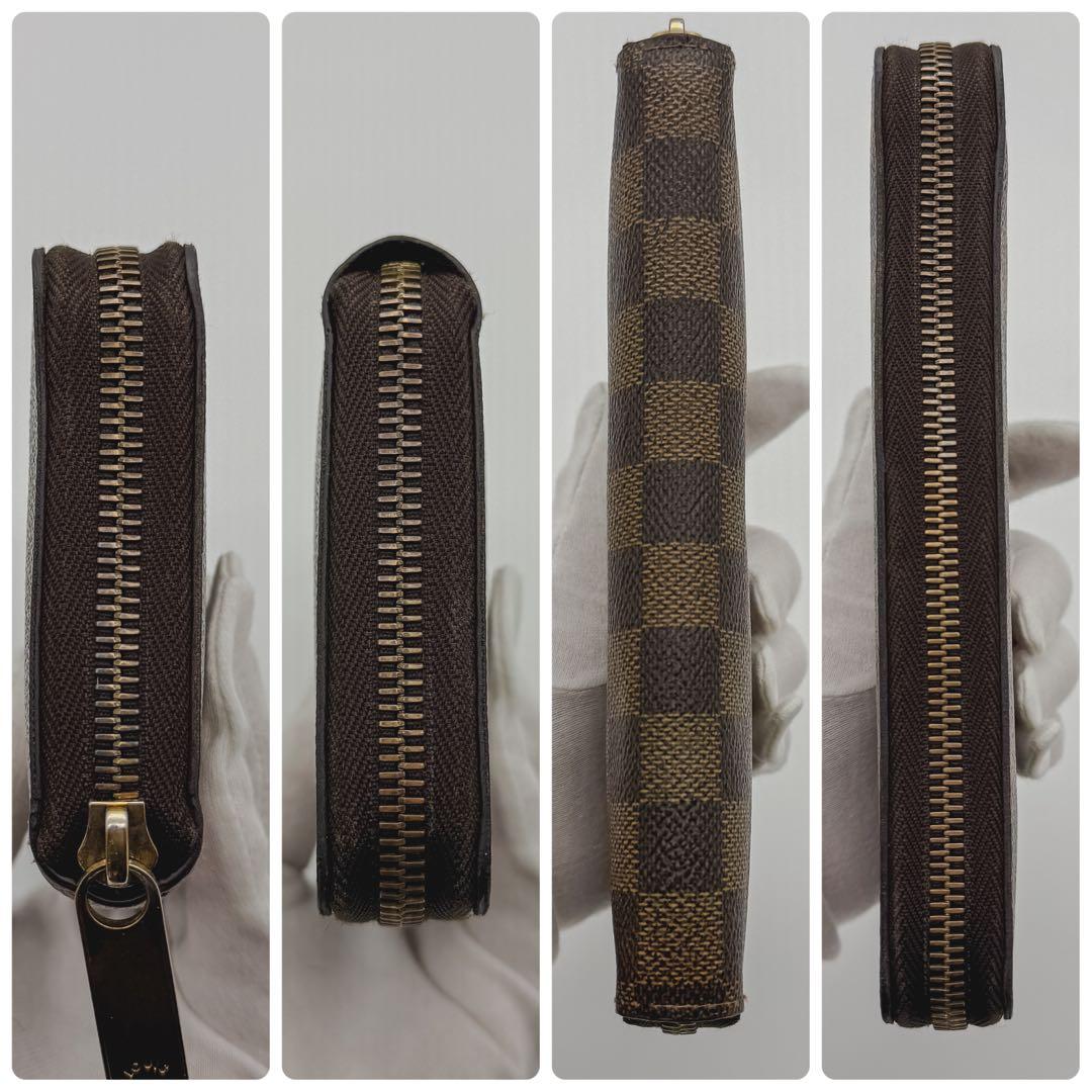 【最高峰美品】ルイヴィトン ダミエ ジッピーウォレット 長財布 エベヌ