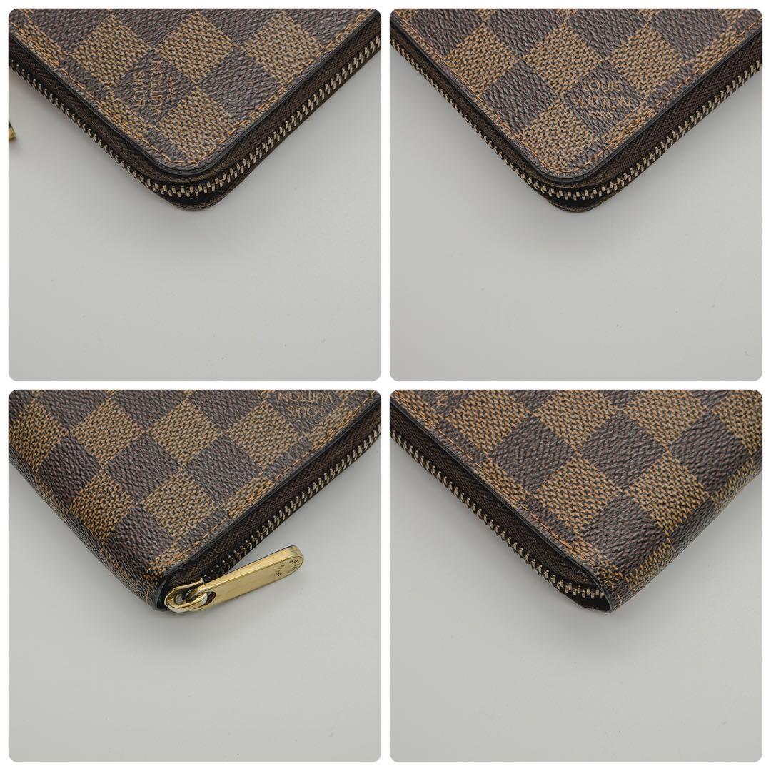 【最高峰美品】ルイヴィトン ダミエ ジッピーウォレット 長財布 エベヌ