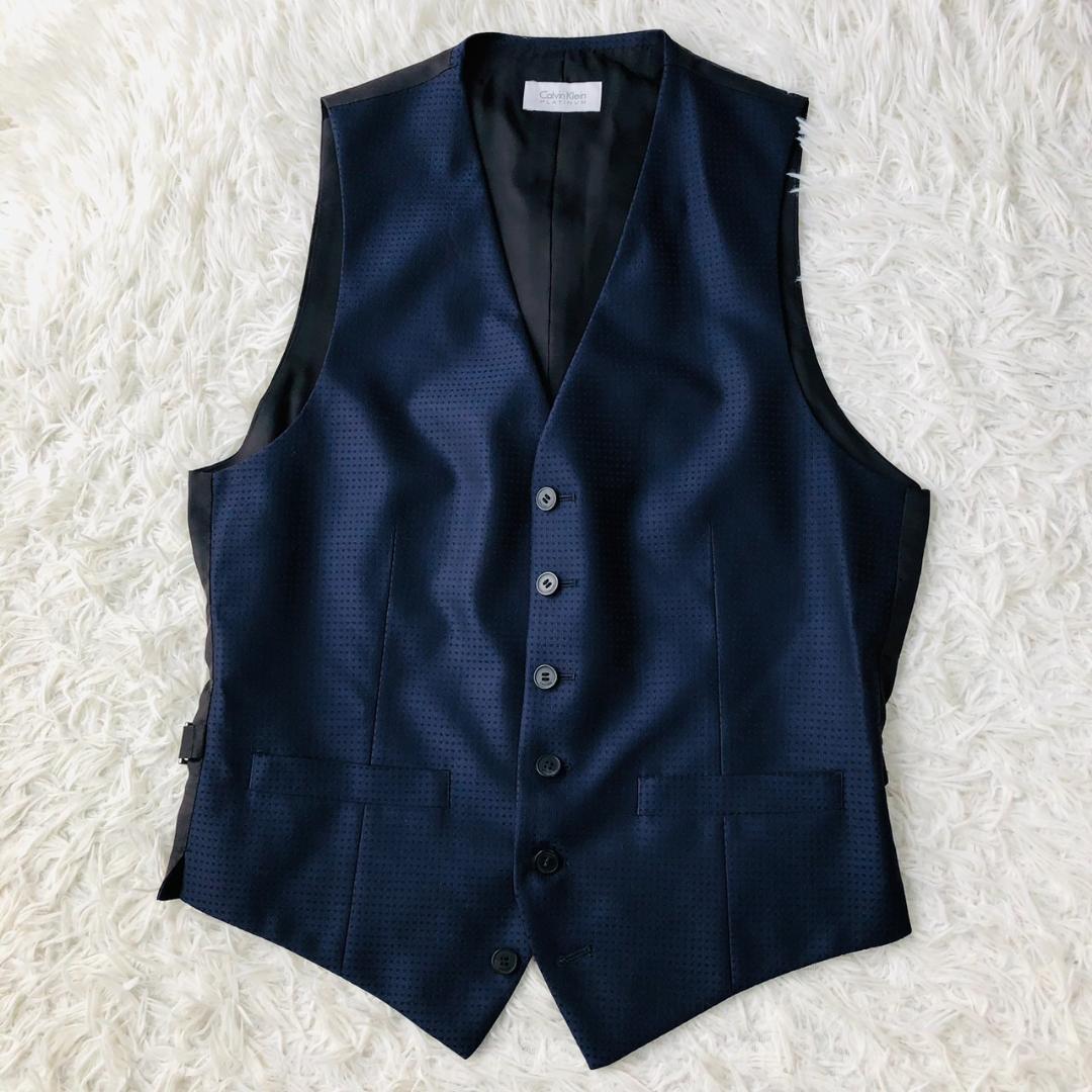 【希少スリーピース】カルバンクライン★セットアップスーツ L相当 ビジネス