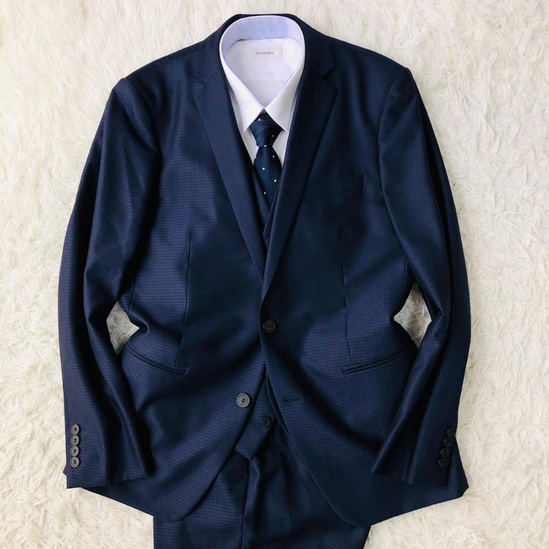 【希少スリーピース】カルバンクライン★セットアップスーツ L相当 ビジネス