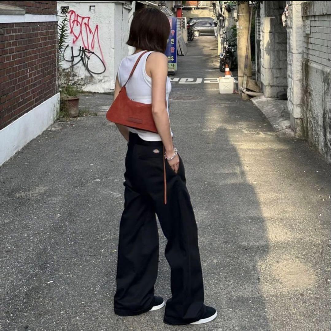 ok.soon.×dickies wide chino pants ブラック　S