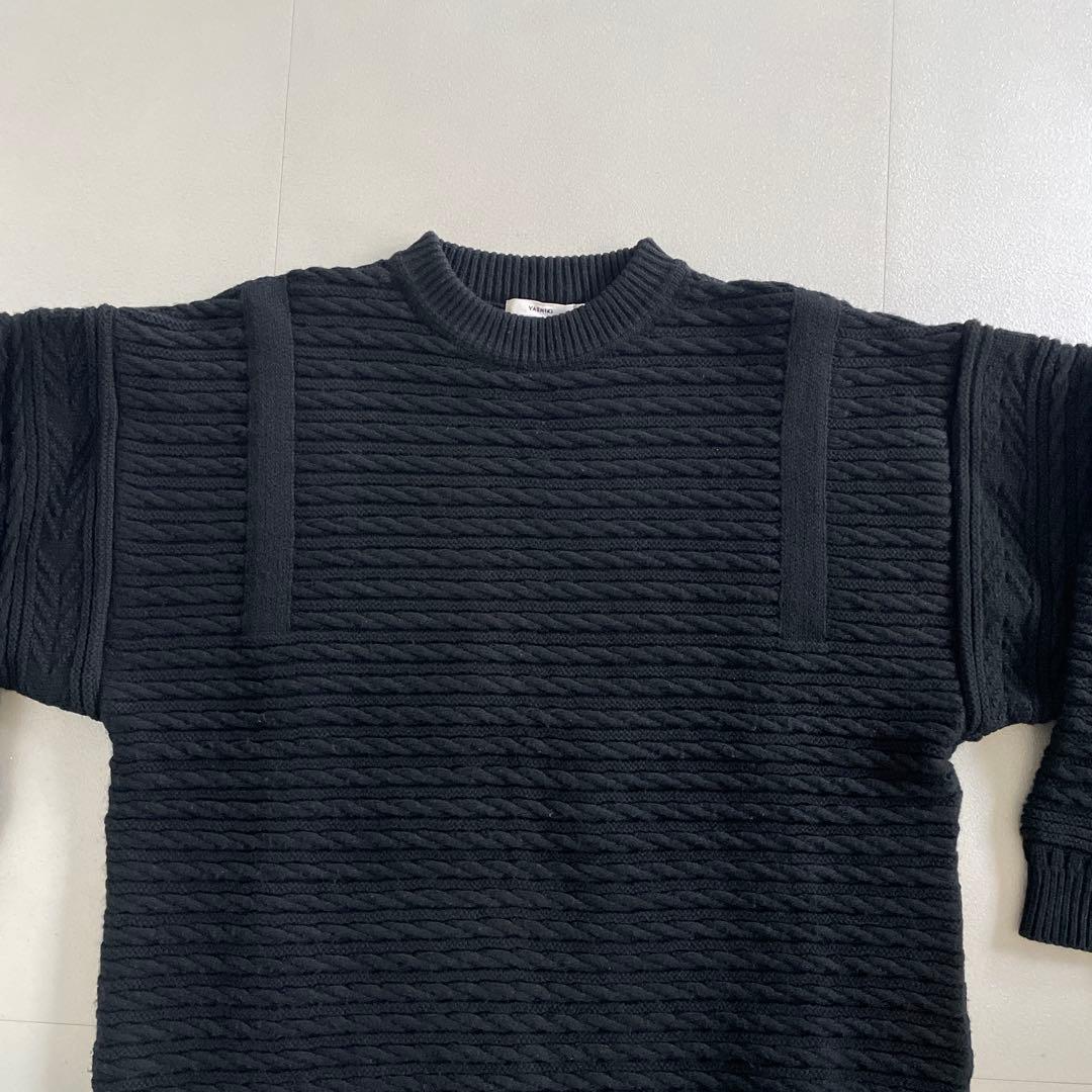 YASHIKI 19AW ブラックニットセーター