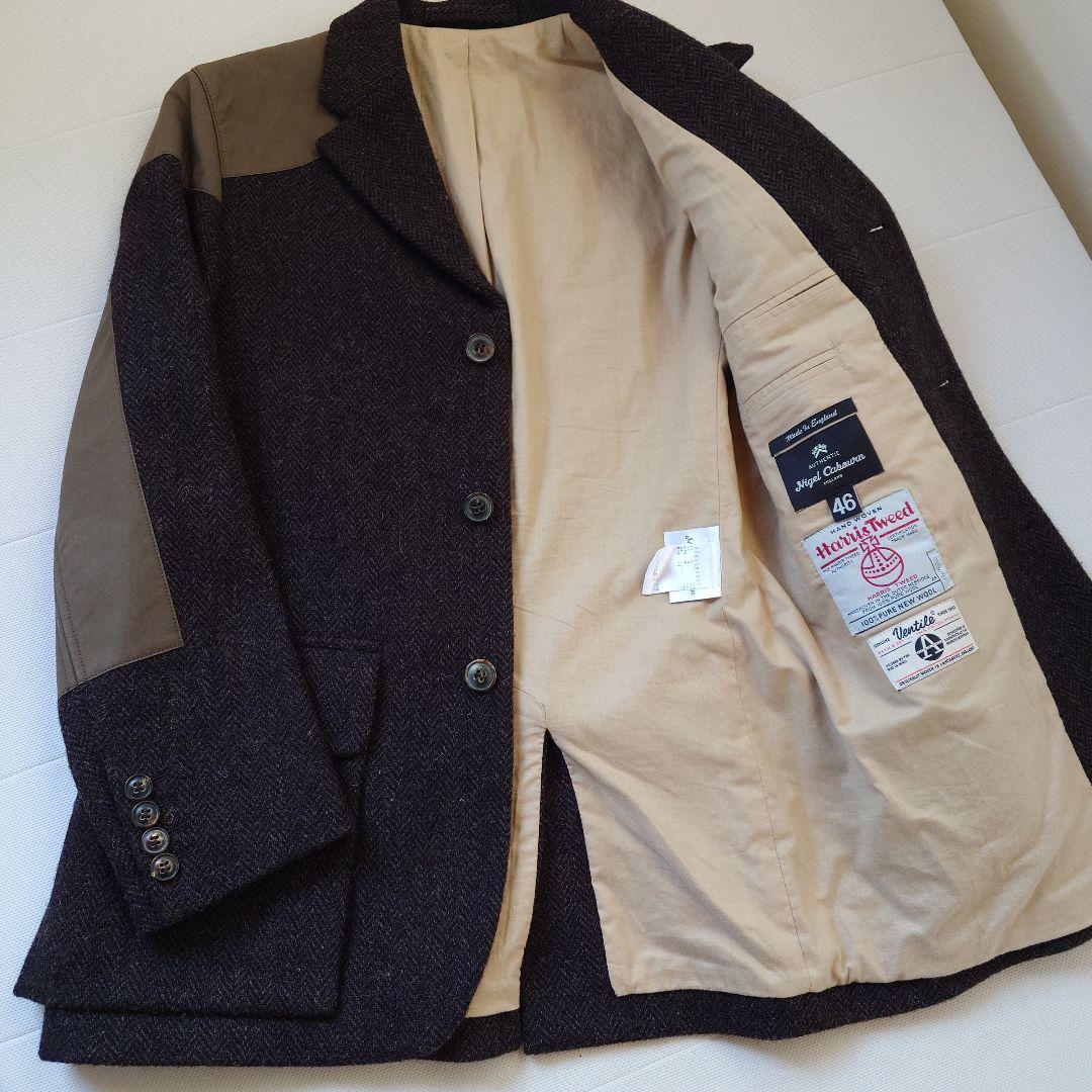 【ナイジェルケーボン】マロリージャケット ハリスツイード ウール46