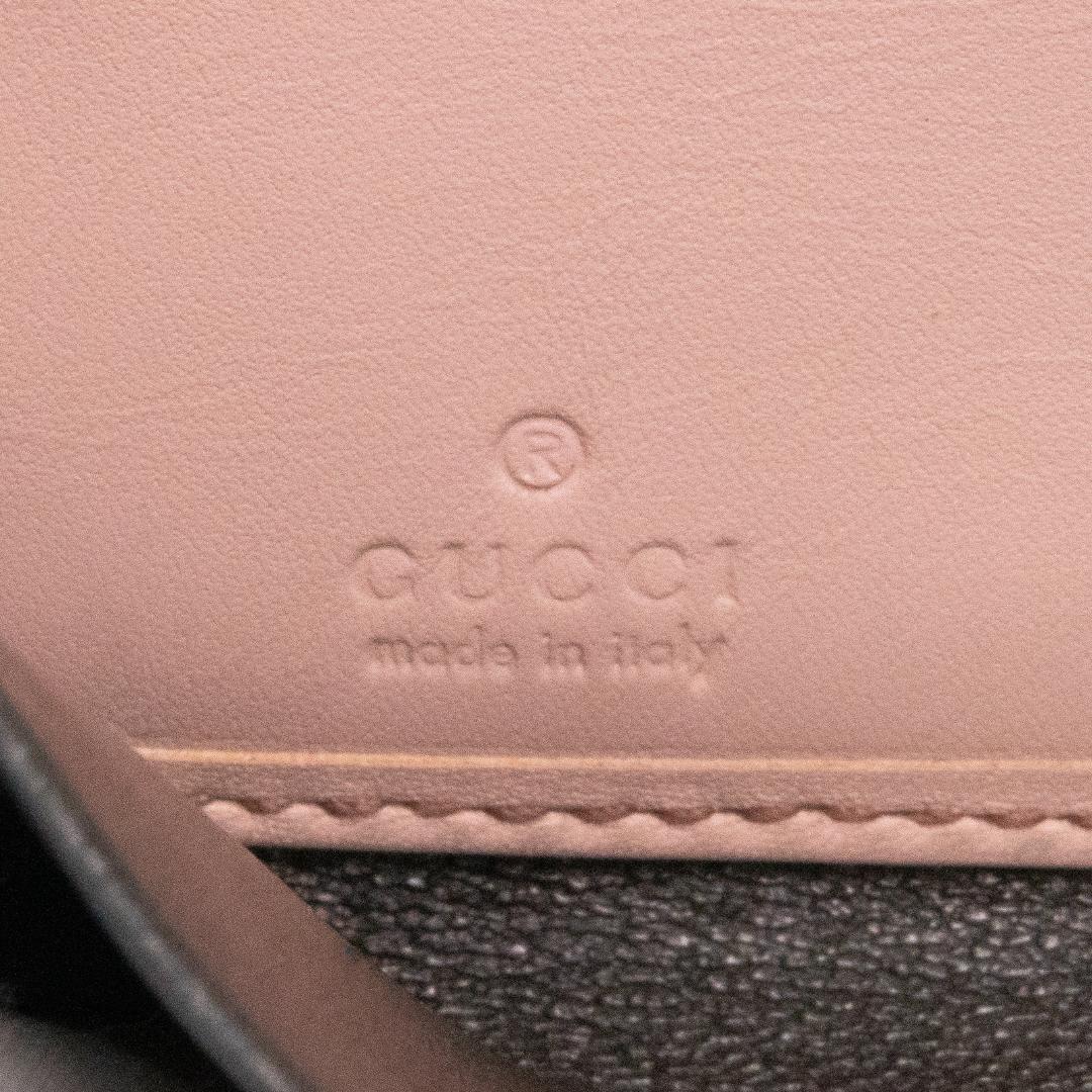 本物 グッチ 長財布 ファスナー レディース パイソン GGマーモント 茶色