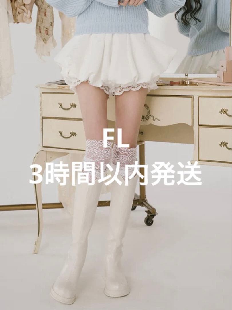 Darich ダーリッチ ボリュームバルーンミニスカート ホワイト FL