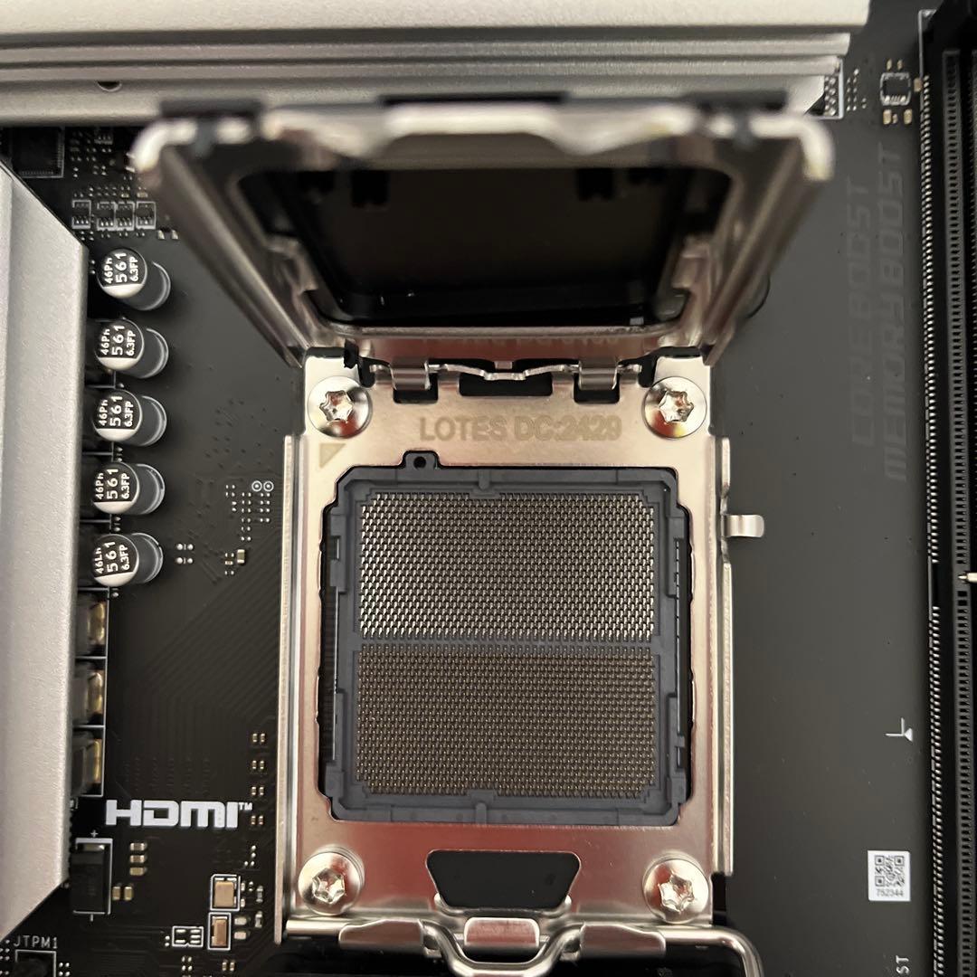 MSI 背面マザーボード　B650m プロジェクト　ゼロ