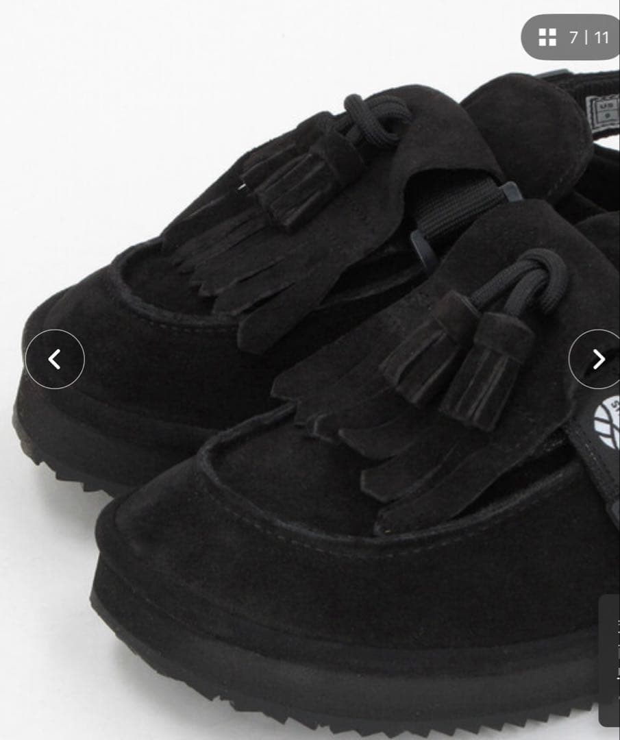 SHAKA MOC MULE TASSEL SUED ブラック