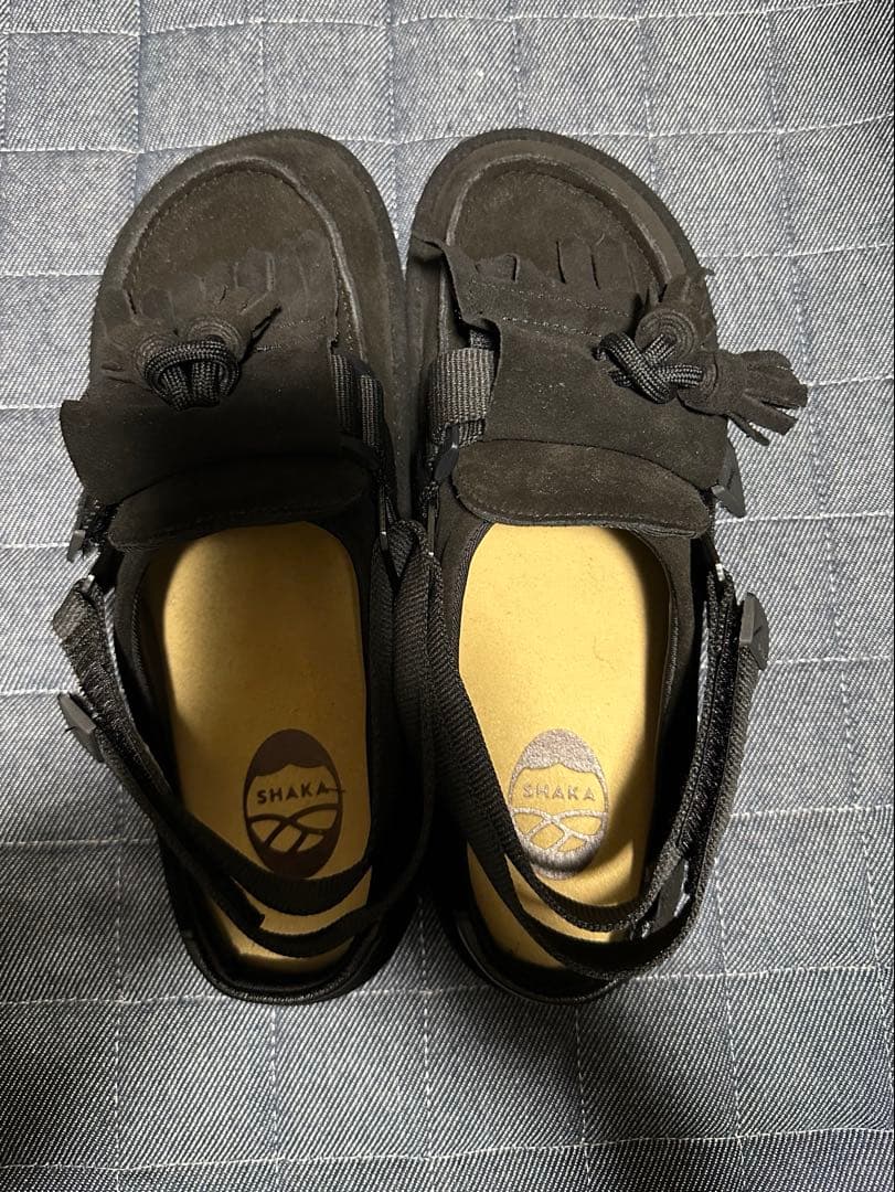 SHAKA MOC MULE TASSEL SUED ブラック