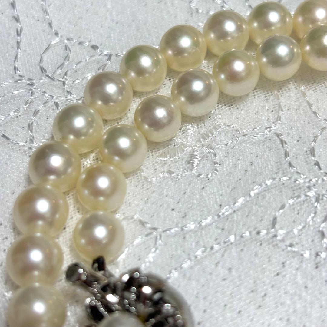 極上品 アコヤ真珠 花珠級 ネックレス 7.0-7.5mm 無調色