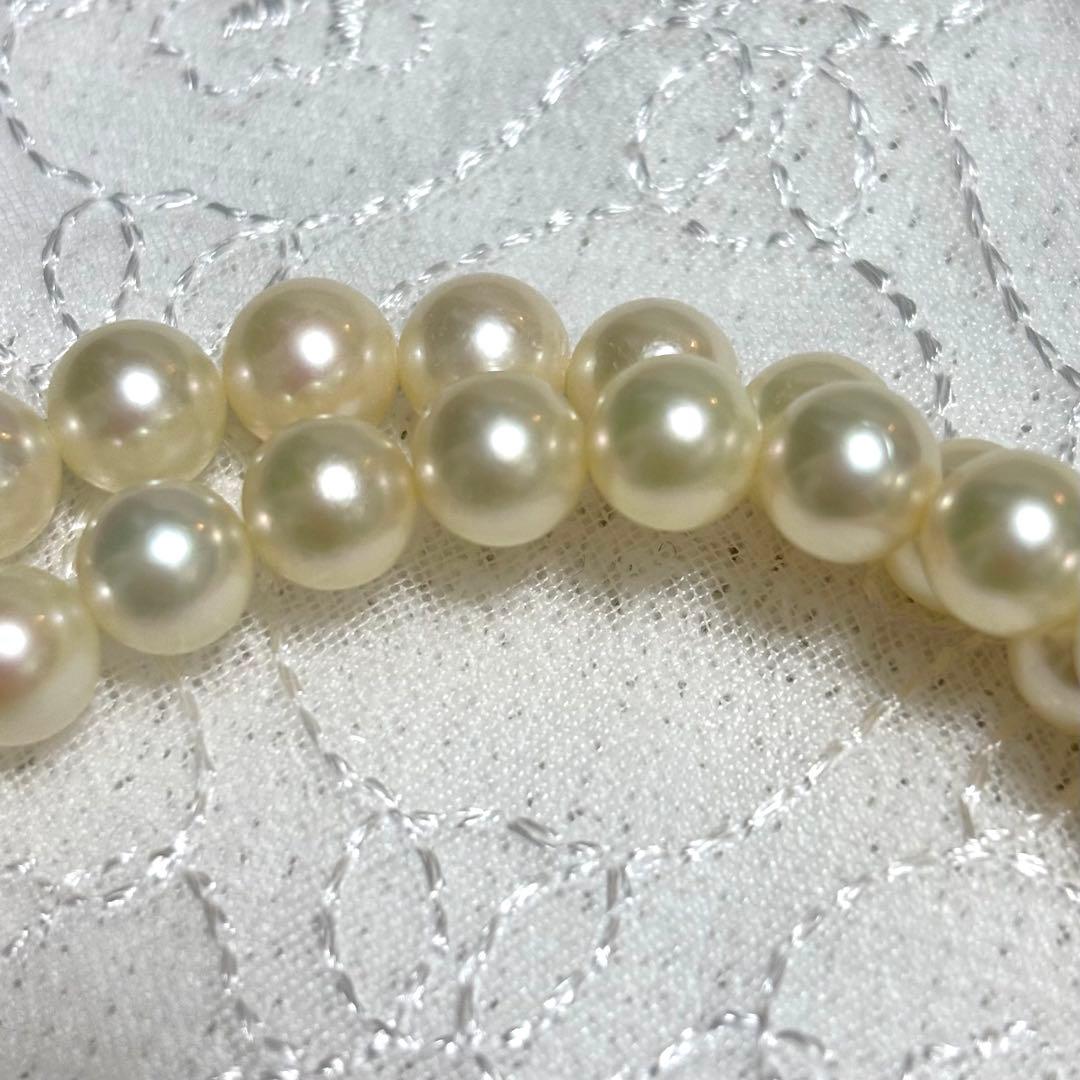 極上品 アコヤ真珠 花珠級 ネックレス 7.0-7.5mm 無調色