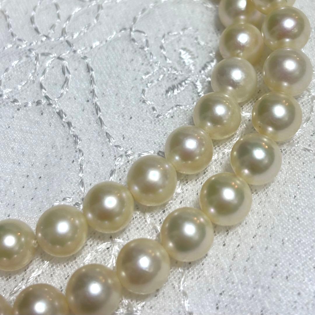 極上品 アコヤ真珠 花珠級 ネックレス 7.0-7.5mm 無調色