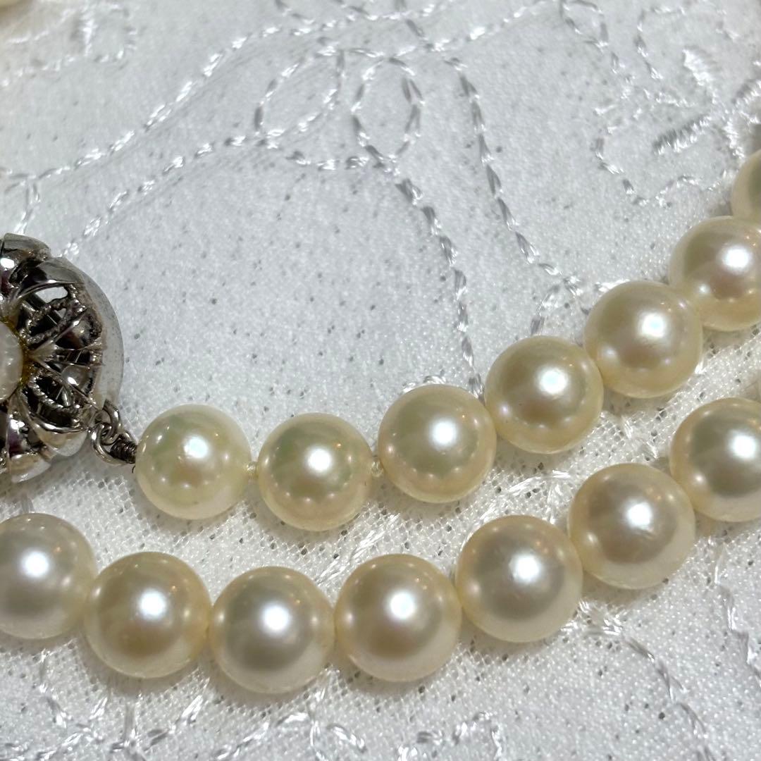極上品 アコヤ真珠 花珠級 ネックレス 7.0-7.5mm 無調色