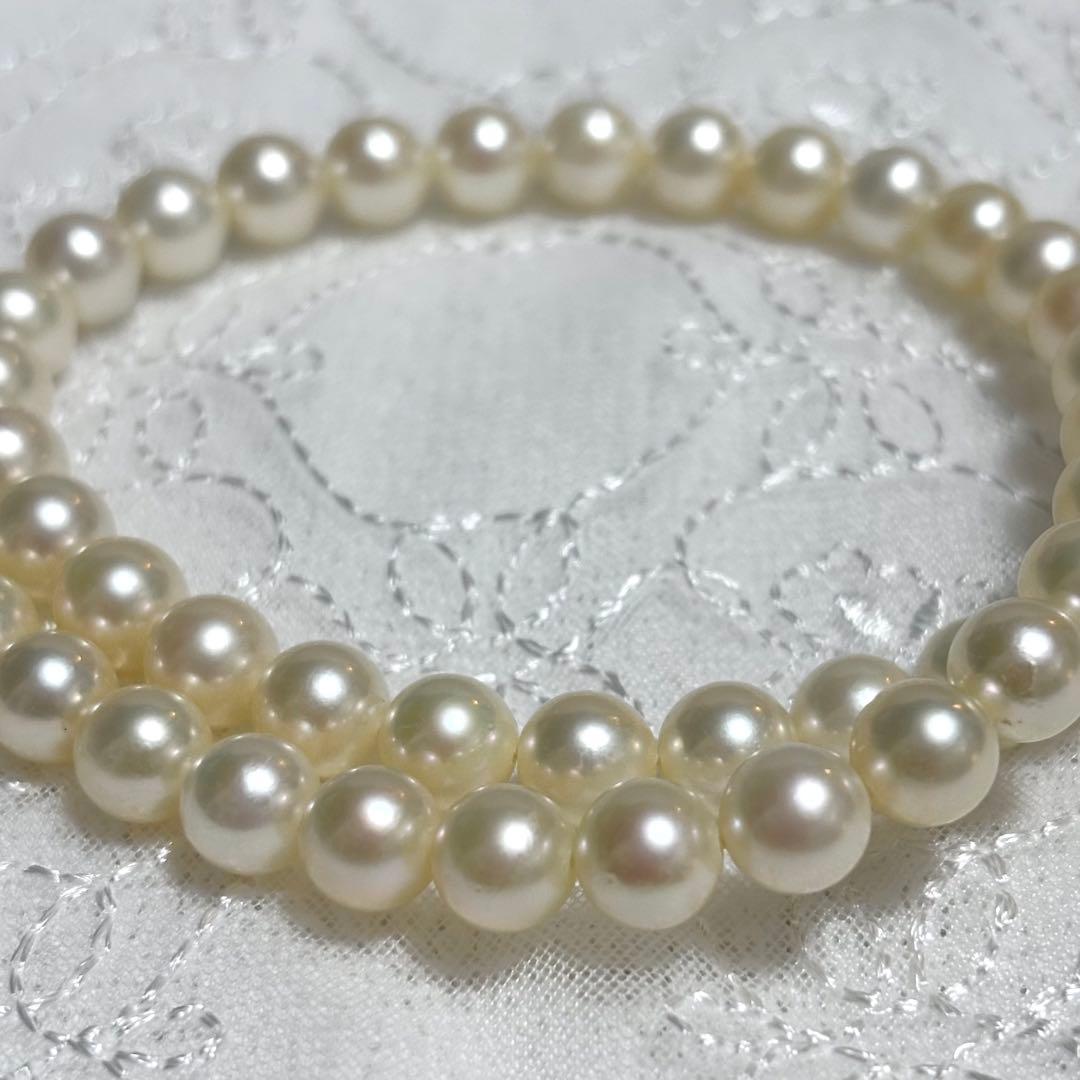 極上品 アコヤ真珠 花珠級 ネックレス 7.0-7.5mm 無調色