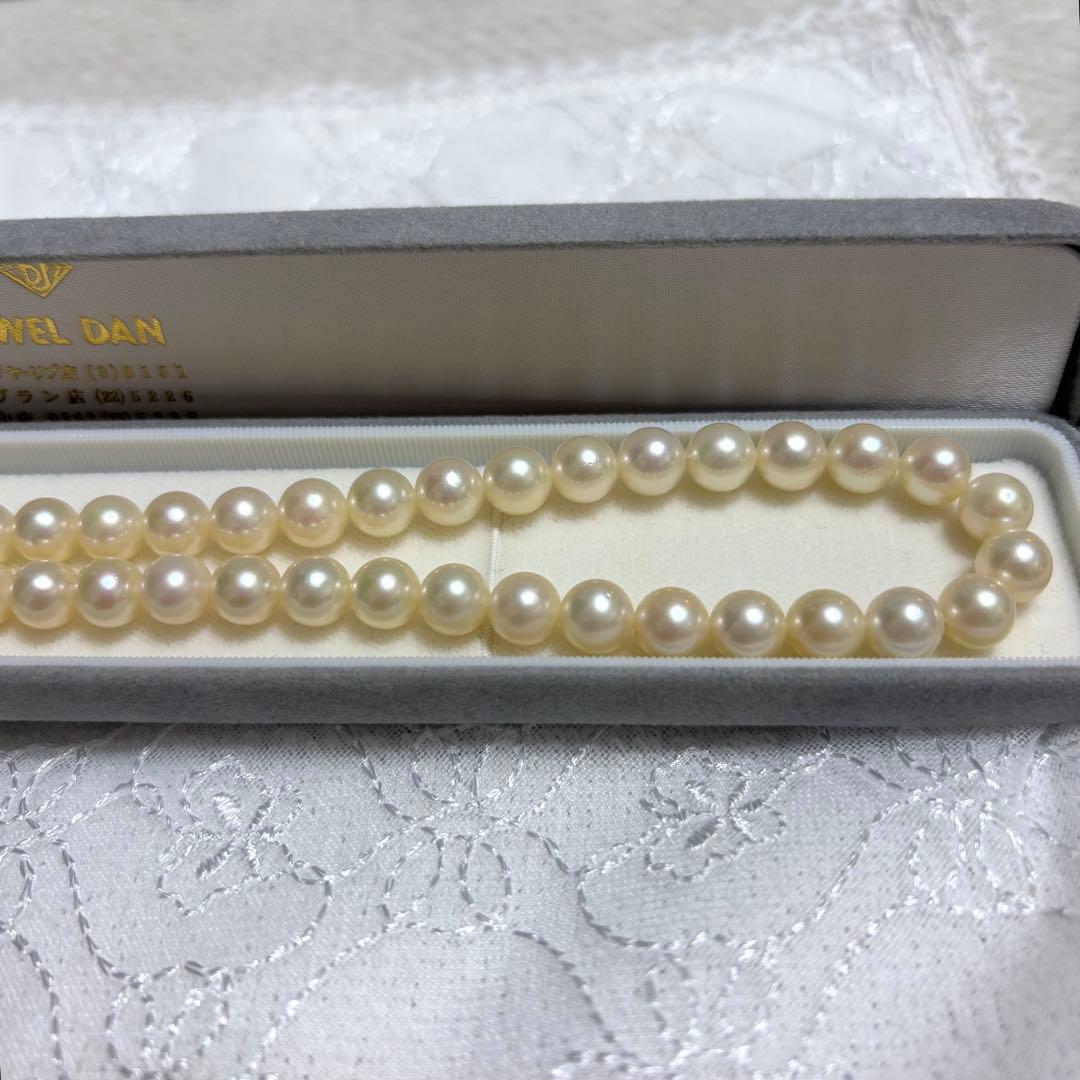 極上品 アコヤ真珠 花珠級 ネックレス 7.0-7.5mm 無調色