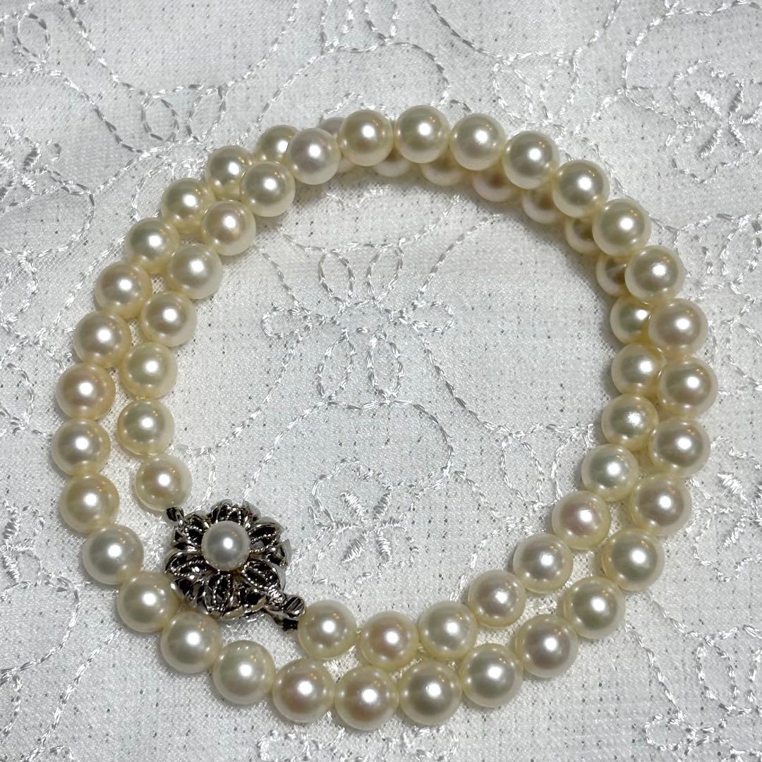 極上品 アコヤ真珠 花珠級 ネックレス 7.0-7.5mm 無調色