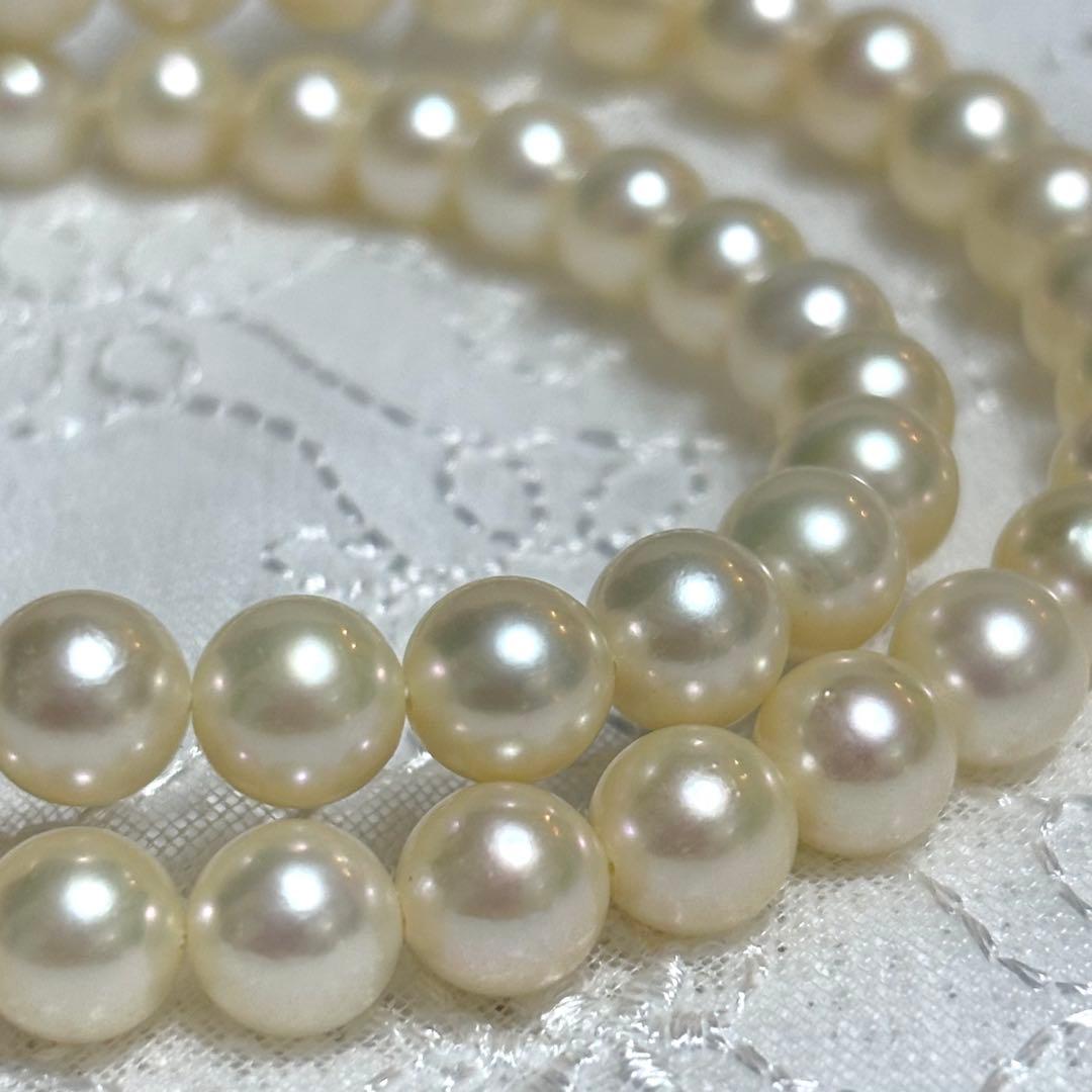 極上品 アコヤ真珠 花珠級 ネックレス 7.0-7.5mm 無調色