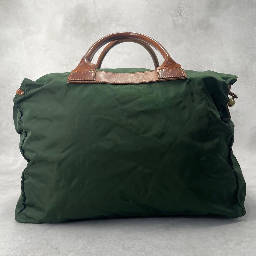 【美品】フェリージ P3 2WAY ボストンバッグ レザー×ナイロン イタリア製