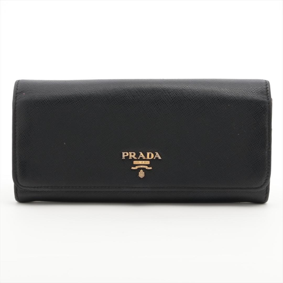 PRADA プラダ サフィアーノ レザー ブラック 黒 Saffiano 革