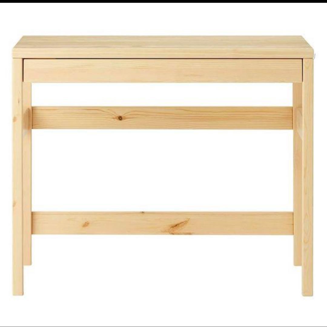 【ゆるっとう】無印良品パイン材デスク幅86×奥58×高70