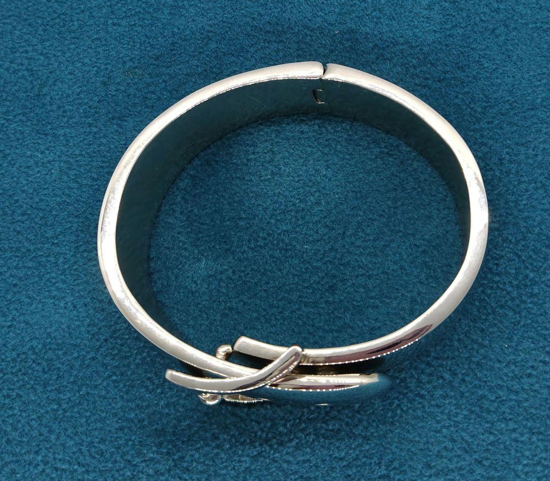 ラルフローレン　シルバー バックルデザイン バングル