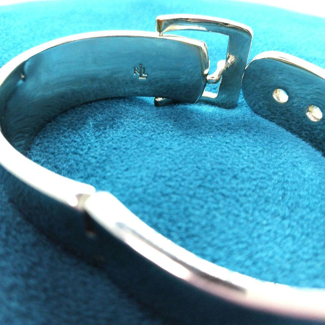 ラルフローレン　シルバー バックルデザイン バングル