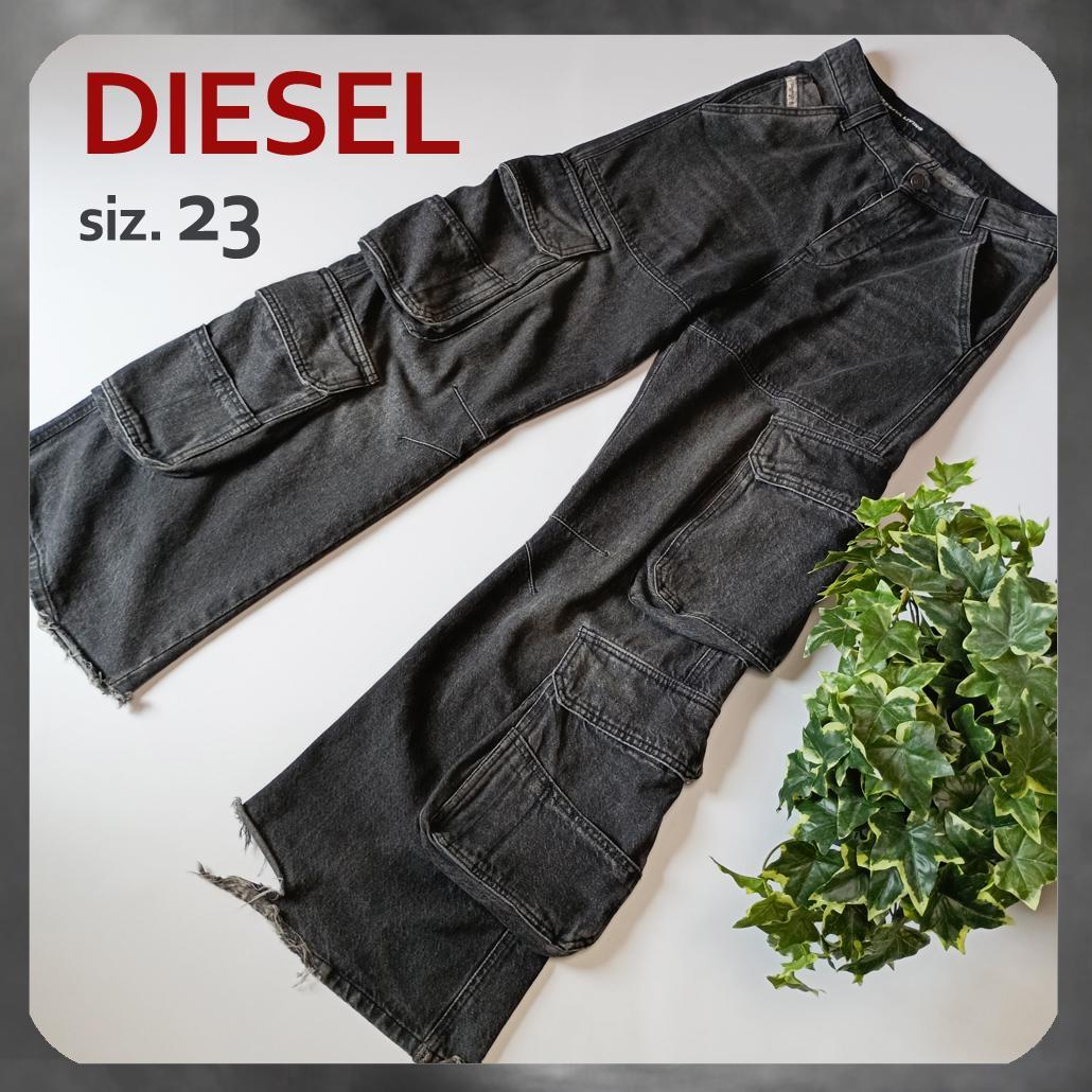 DIESEL D-SIRE-CARGO-S デニムカーゴパンツ ブラック 23