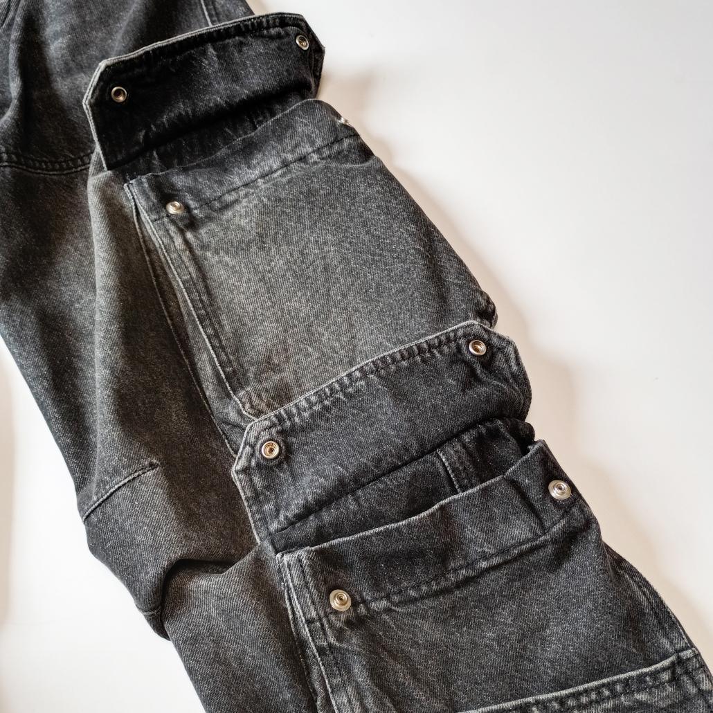 DIESEL D-SIRE-CARGO-S デニムカーゴパンツ ブラック 23