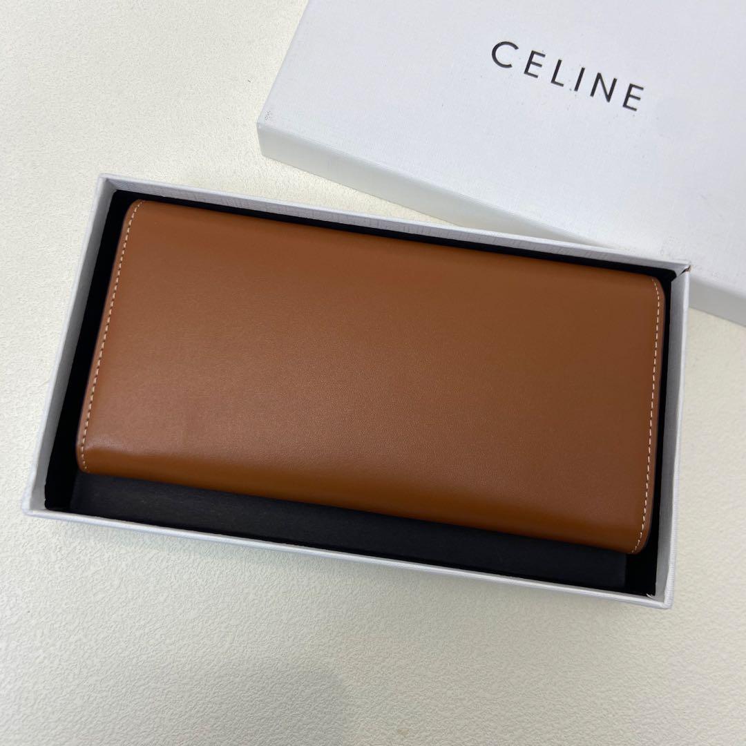CELINE ブラウン 二つ折り財布