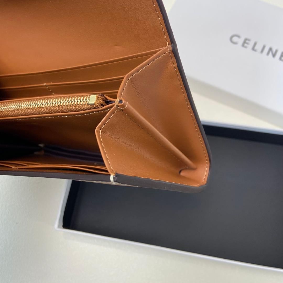 CELINE ブラウン 二つ折り財布