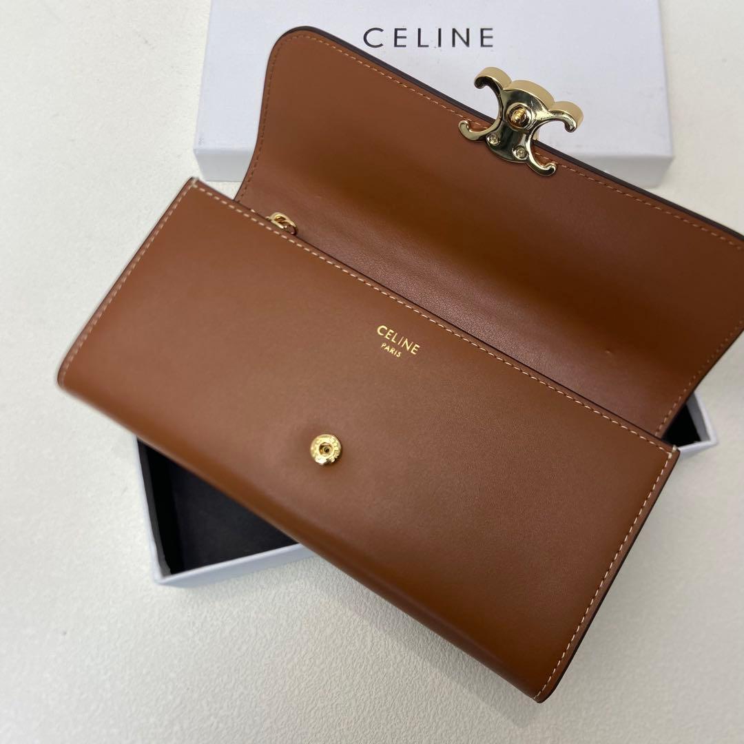 CELINE ブラウン 二つ折り財布