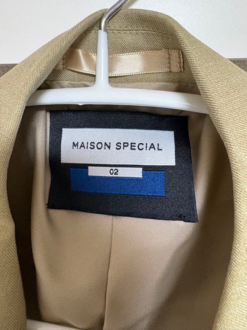 MAISON SPECIAL ベージュ ダブルブレストジャケット セットアップ