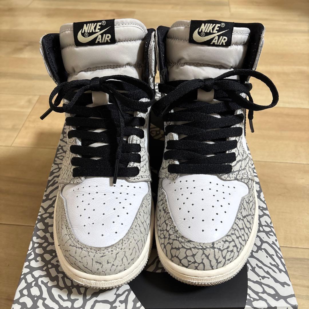 NIKE AIR JORDAN 1 RETRO HIGHホワイトセメント24.0