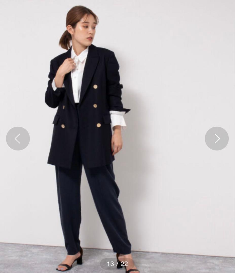 2ndノーリーズ ウール 紺ブレザー ジャケット ネイビー