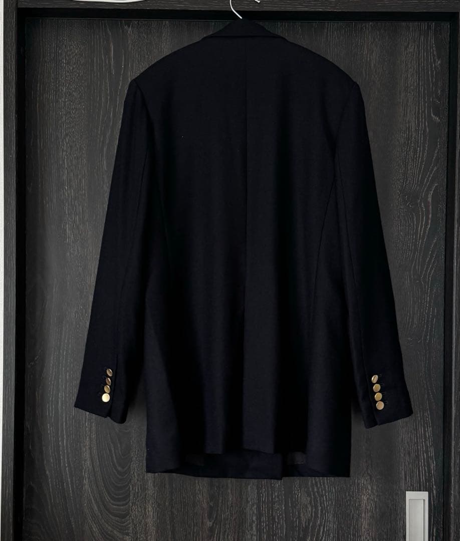 2ndノーリーズ ウール 紺ブレザー ジャケット ネイビー