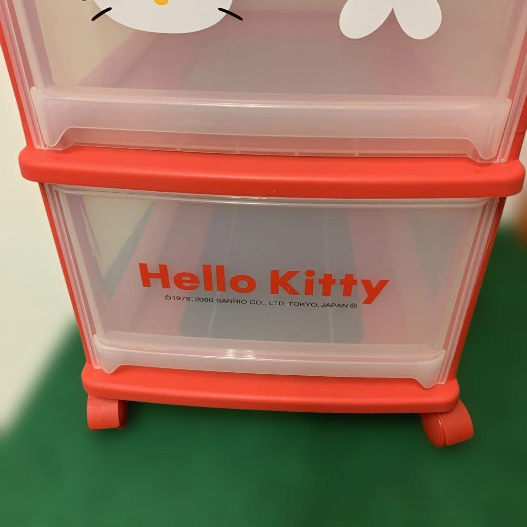 ⭐︎ハローキティ 2000 三段チェスト 収納ボックス 収納ケース レトロ 激レア